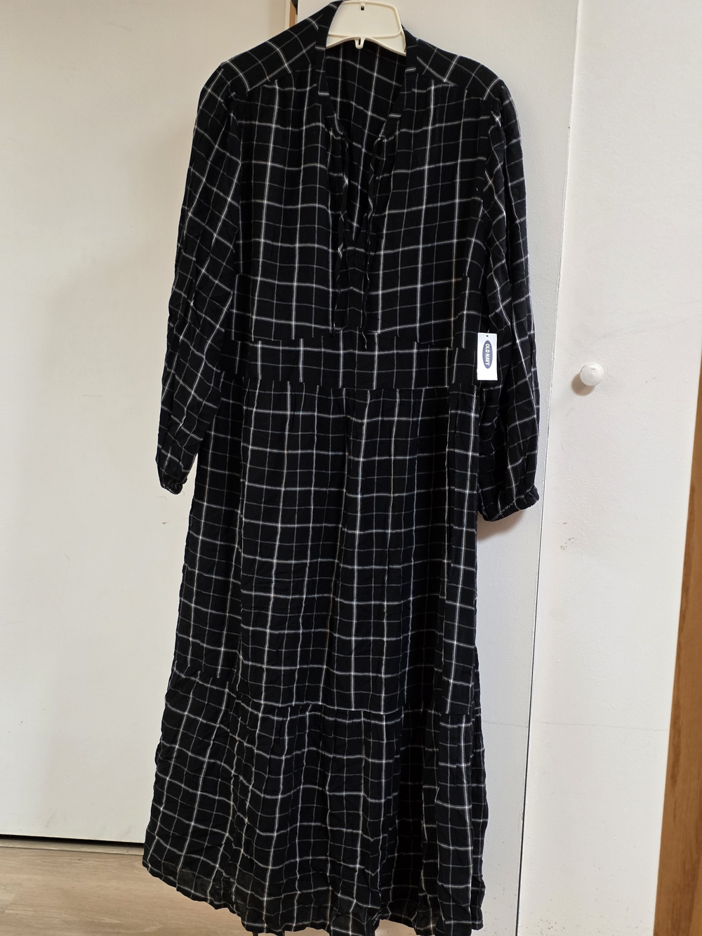 Old Navy Plaid Midi Dress